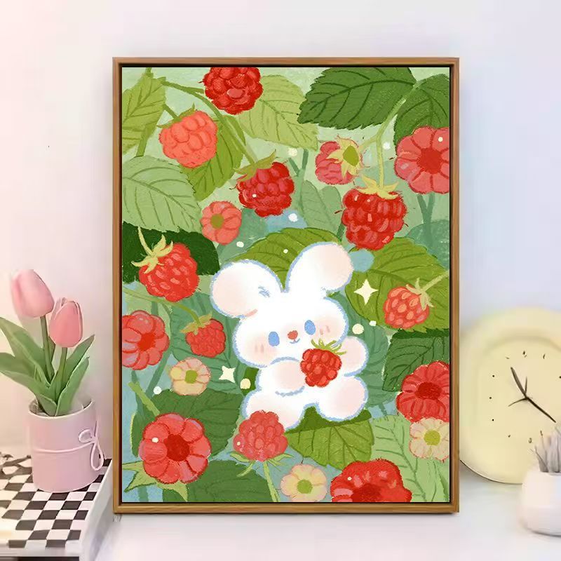 Cute Bunny-Themed Canvas Wall Art Bowlift