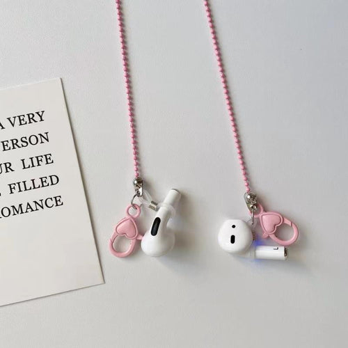 Fashionable glasses chain with heart pendant Bowlift