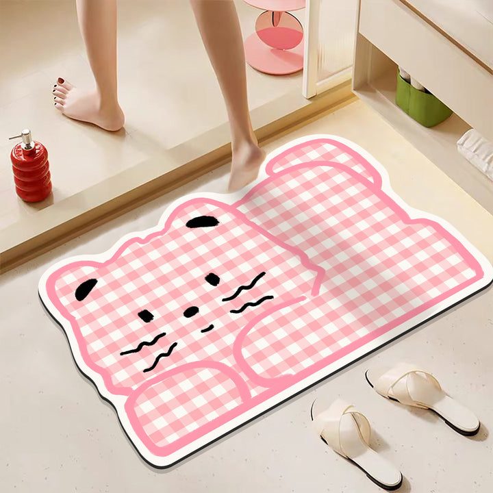 Playful Hamburger-Themed Bath Mat Bowlift