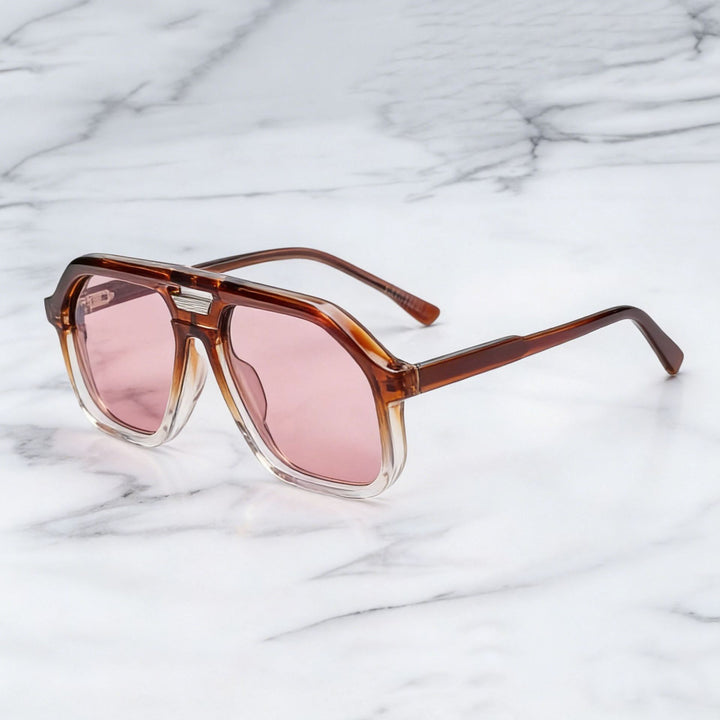 Women's fashionable sunglasses in unique, geometric design Bowlift