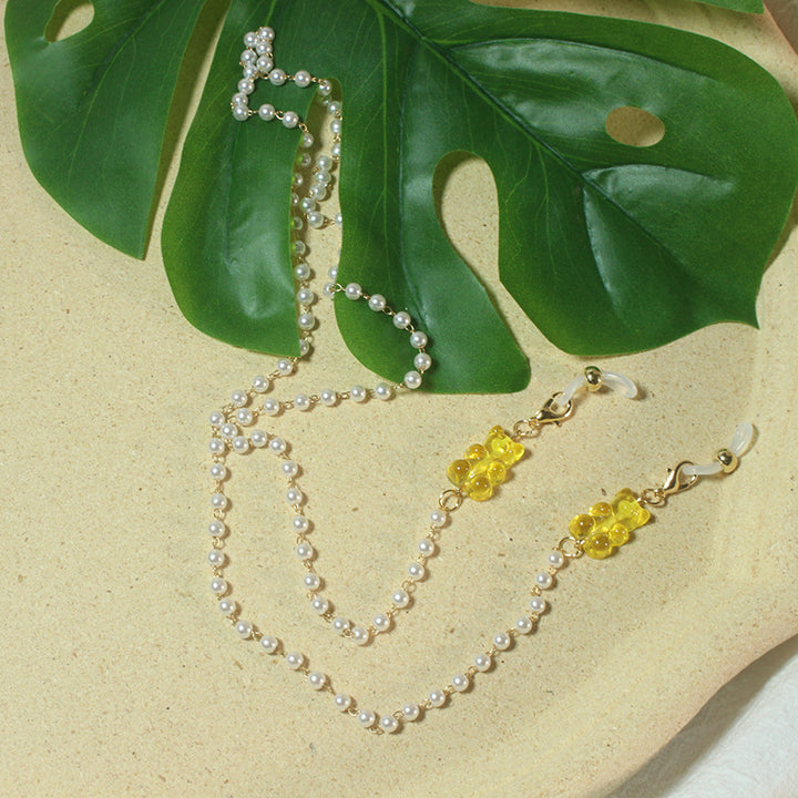 Elegant pearl glasses chain Bowlift