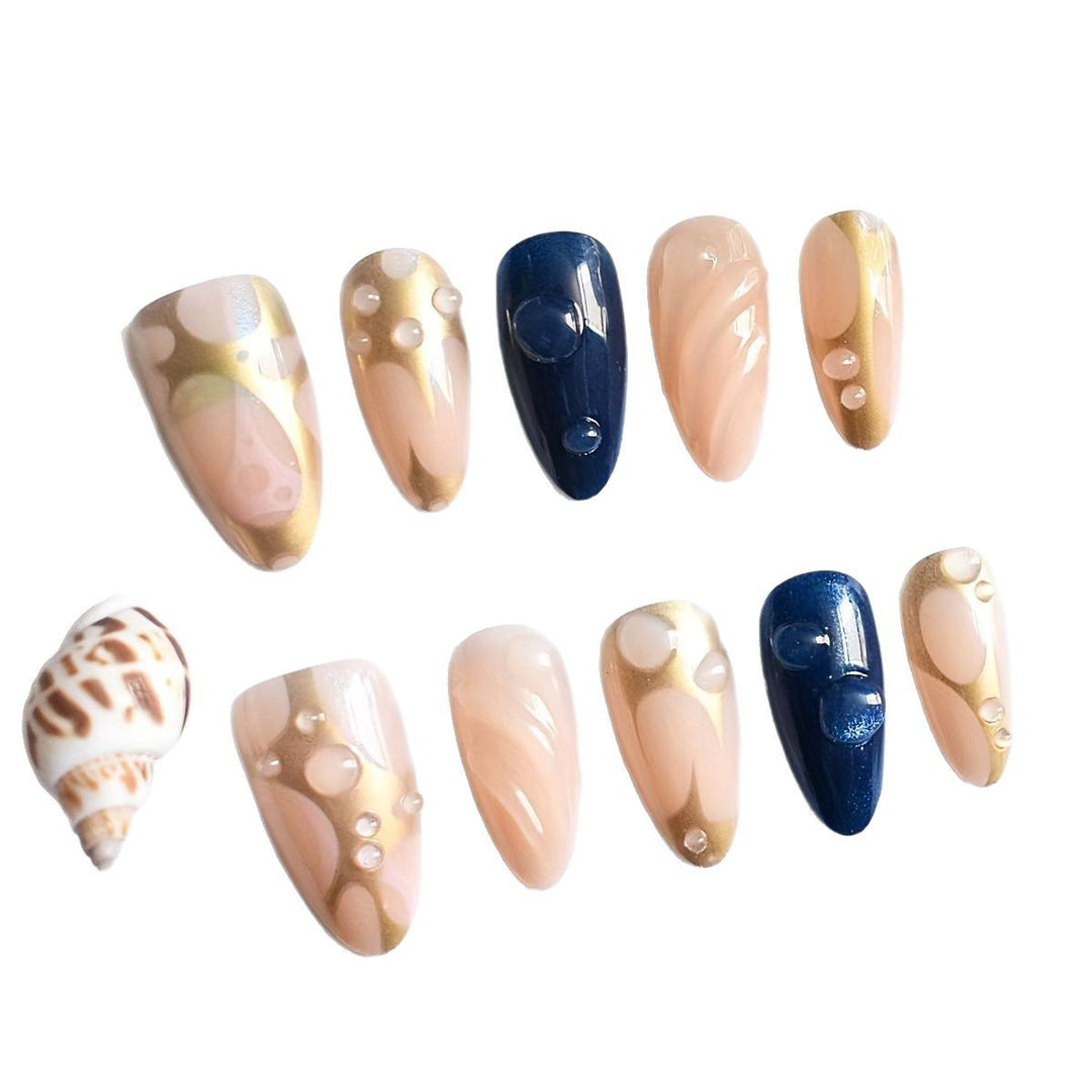 Romantic Floral Themed Press-On Nail Art Bowlift