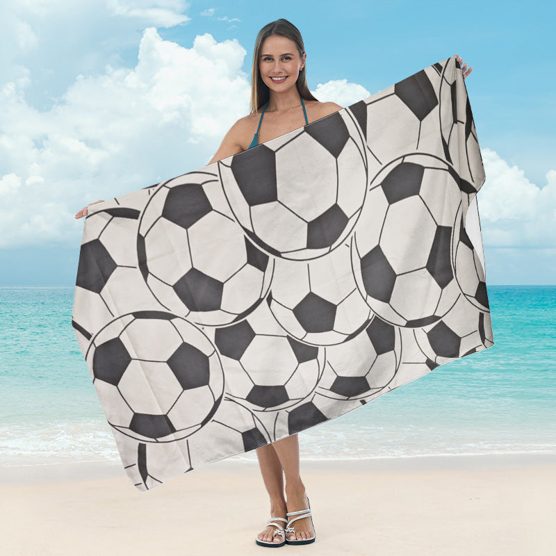 Beach towel with artistic mandala pattern Bowlift