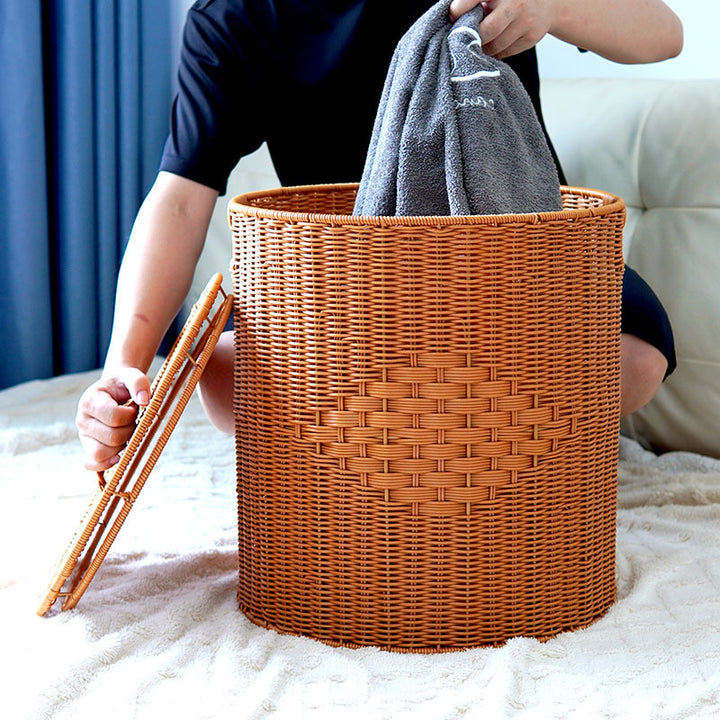 Women storage box made of braided material Bowlift