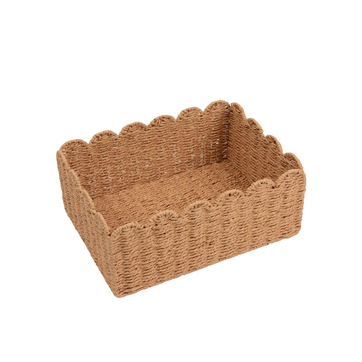 Handwoven storage basket with playful design Bowlift