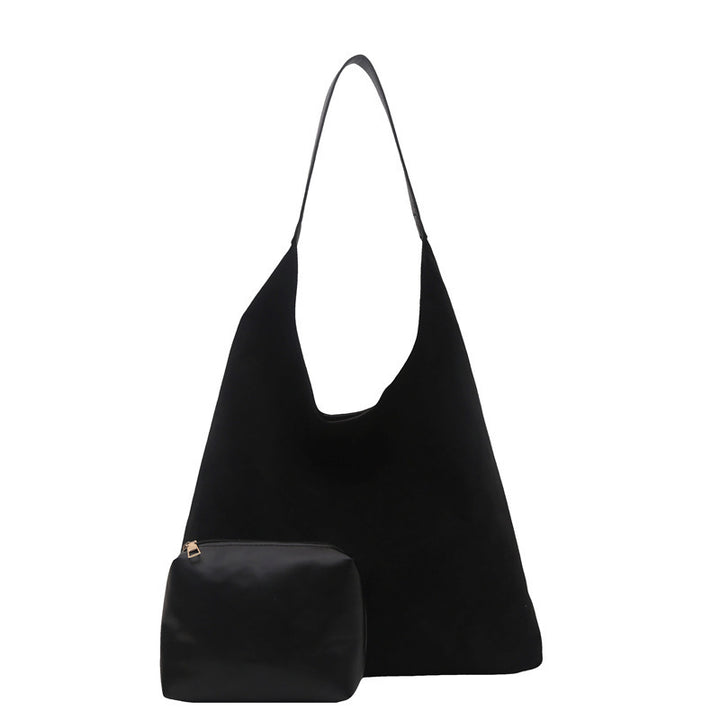 Suede Slouchy Hobo Bag Bowlift