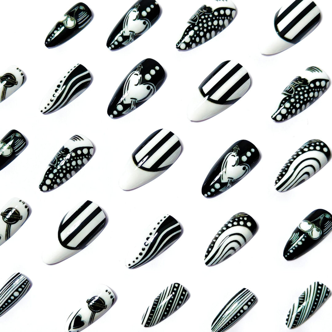 Artistic Pointed Nail Art Bowlift
