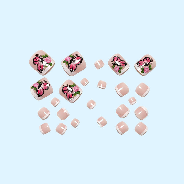Nail art in creative butterfly design Bowlift