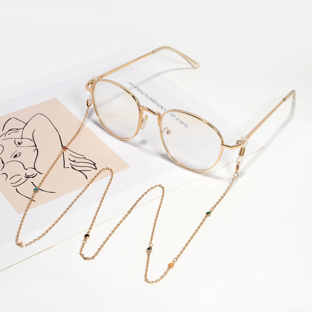 Decorative Gemstone Eyewear Chain Bowlift