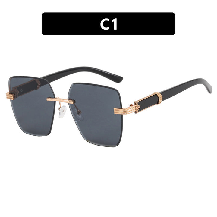 Women's trendy square sunglasses with glamorous accents and UV protection Bowlift