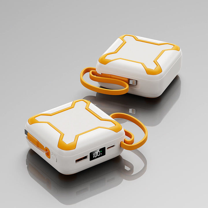 Robust power bank with integrated fast charging ports Bowlift