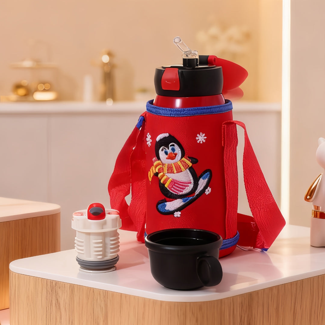 Children's Water Bottle with Fun Design Bowlift