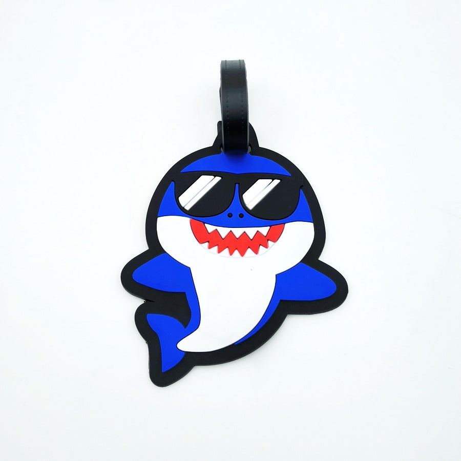 Shark-Themed Luggage Tag Bowlift