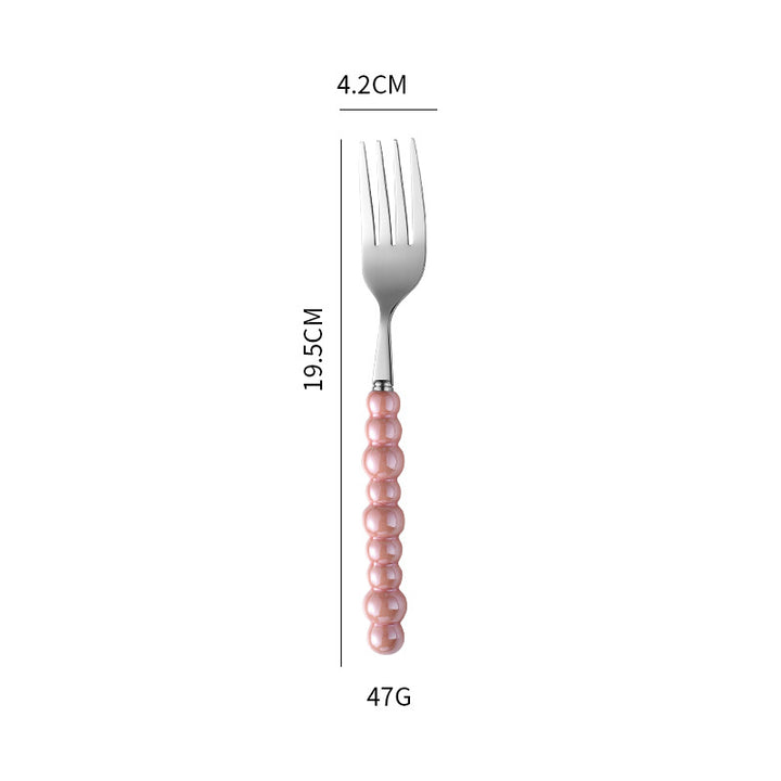 Elegant finger food fork with non-slip handle Bowlift