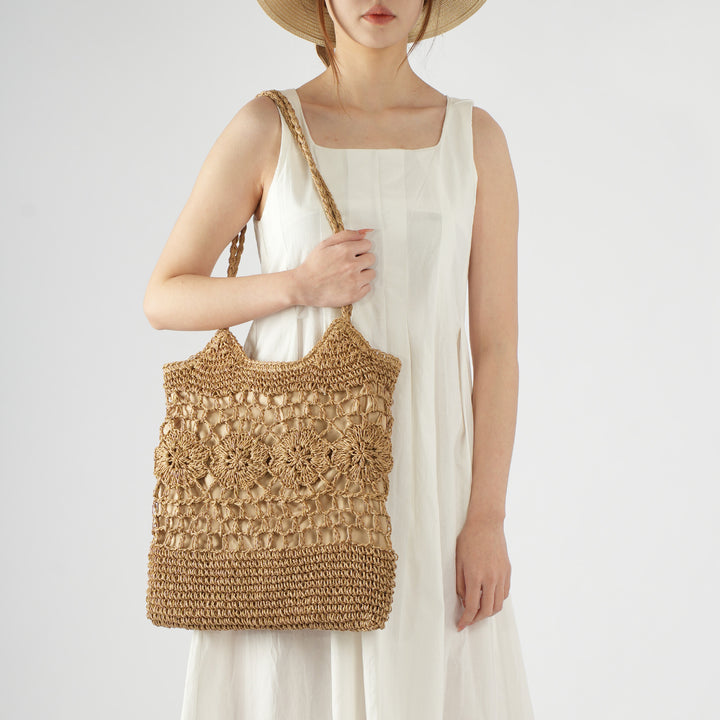 Handmade Macrame Tote Bag Bowlift
