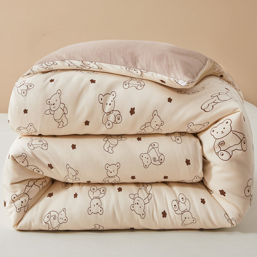 Women's cozy blanket with lovely bear pattern Bowlift