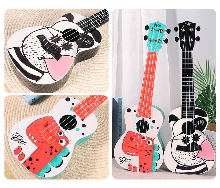 Mini Dinosaur-Themed Ukulele Bowlift