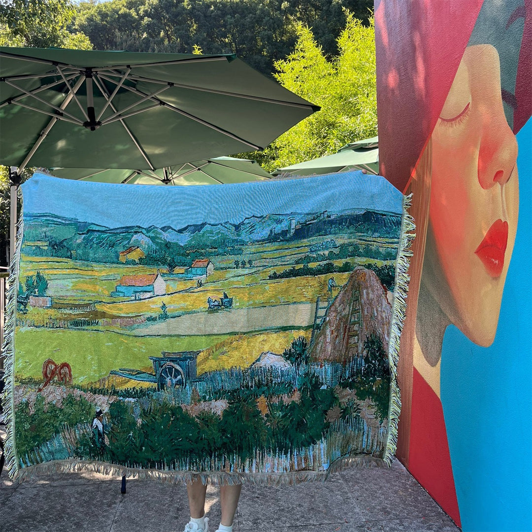 Artistic Landscape Tapestry Blanket