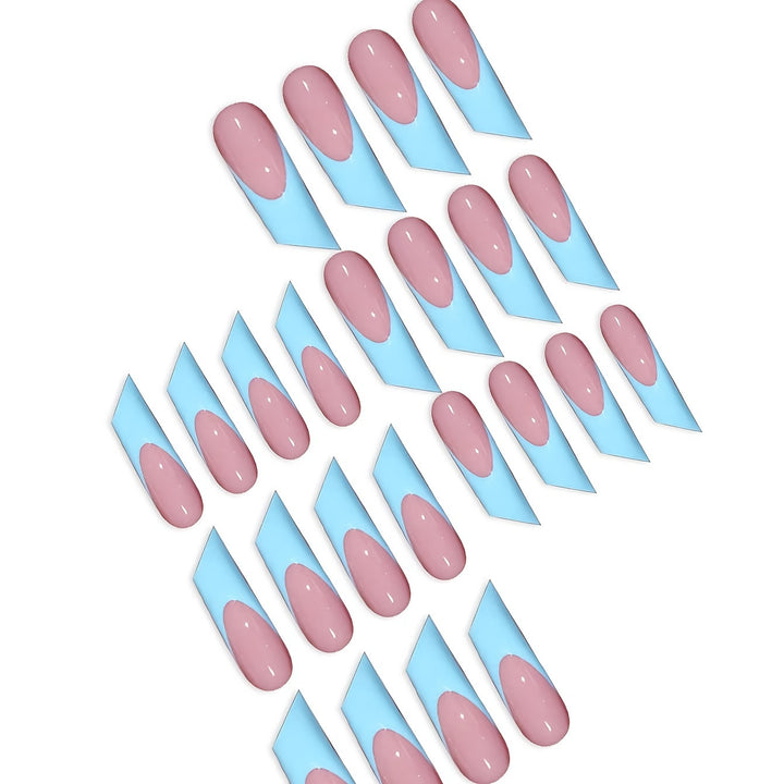 Modern Geometric Press-On Nail Art Bowlift