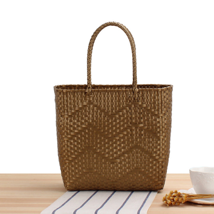 Braided shopping bag with structured design Bowlift