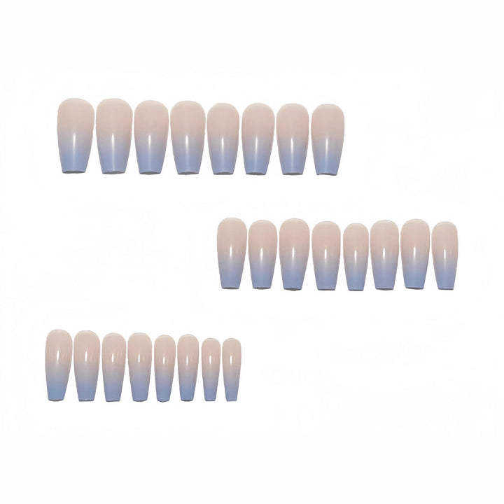 Elegant Artificial Nails in Modern Ombre Design Bowlift