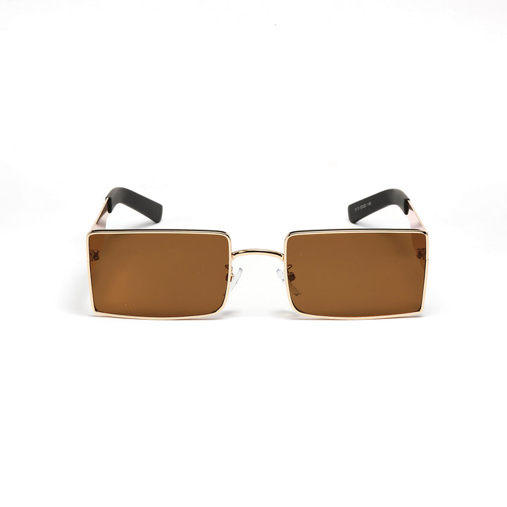 Ladies stylish rectangular sunglasses with modern metal frame Bowlift