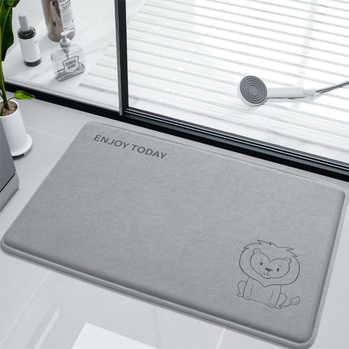 Cute Inspirational Lion Bath Mat