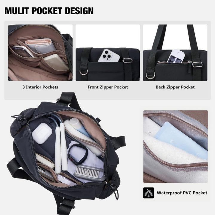 sporty shoulder bag with removable cosmetic bag Bowlift