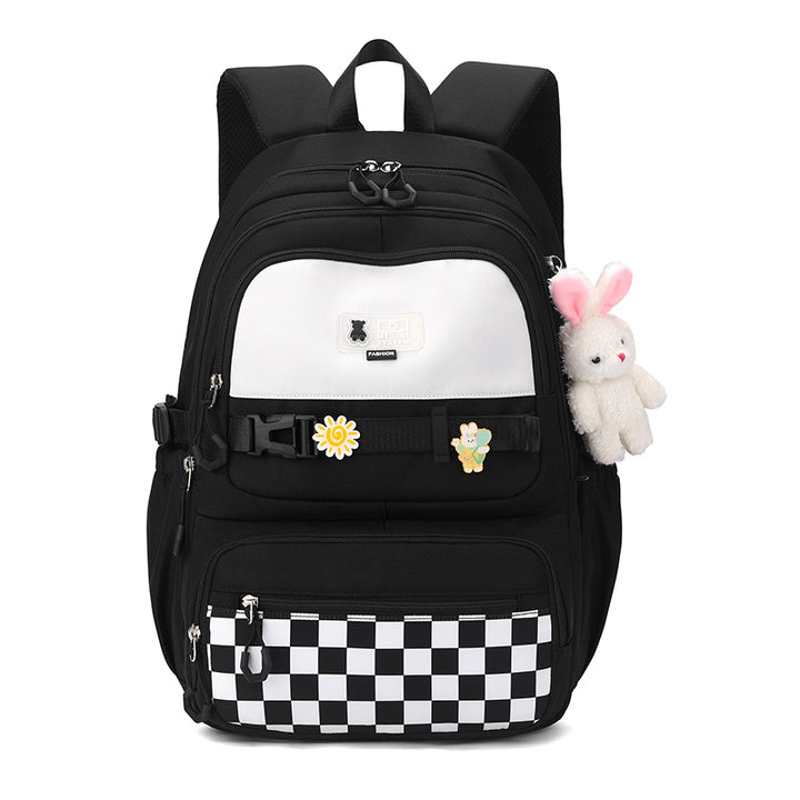 Cute school backpack with playful charms Bowlift