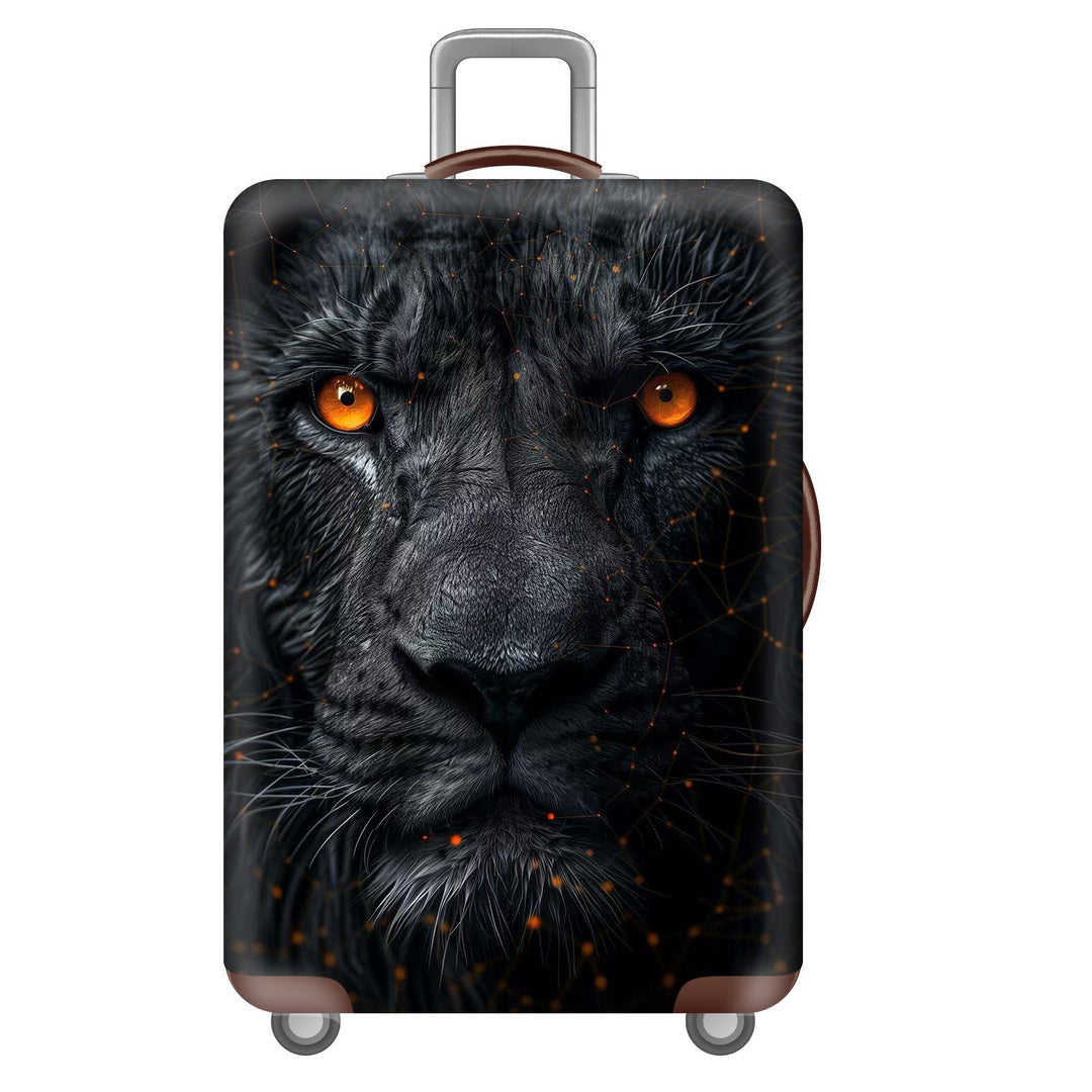 Unisex nano elastic suitcase cover with starry sky city motif, stretch protective cover for trolley luggage Bowlift