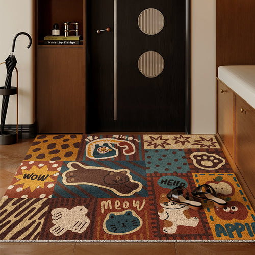 Playful Animal-Themed Area Mat