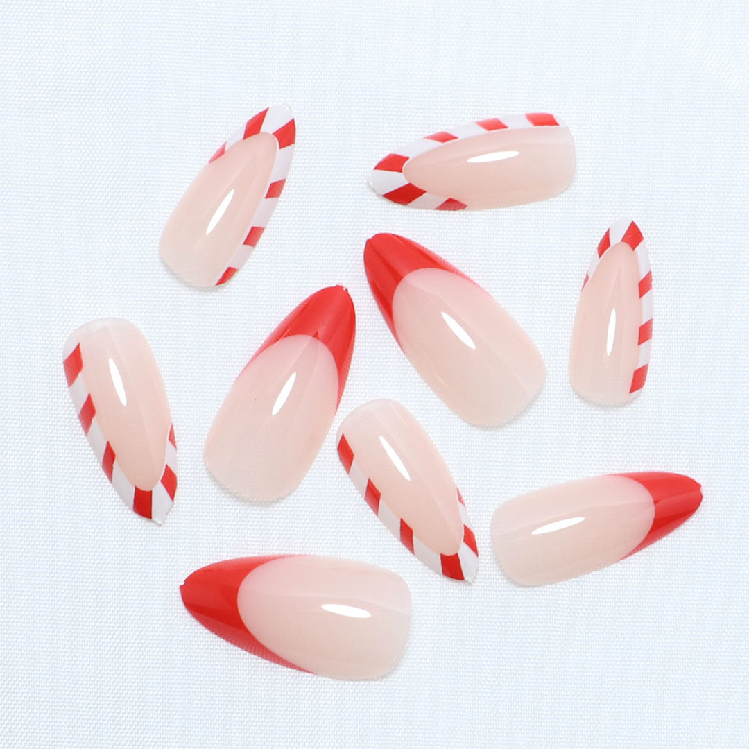Artistic Glitter Press-On Nail Set Bowlift