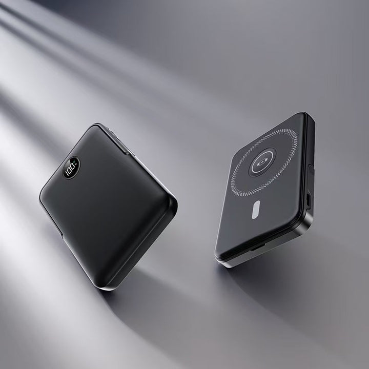 Power bank with intelligent LCD display and wireless charging function Bowlift
