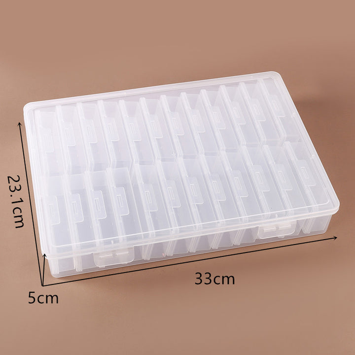 Transparent Multi-Compartment Craft Storage Box Bowlift