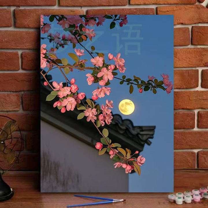 Floral Landscape Canvas Art Print Bowlift