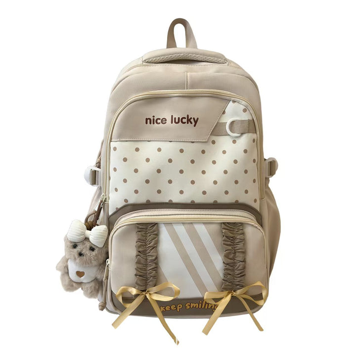 Backpack with Playful Design and Many Compartments Bowlift
