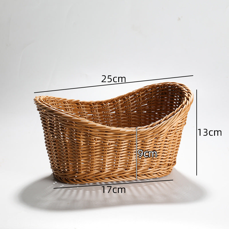 Handcrafted Round Wicker Serving Bowl Bowlift