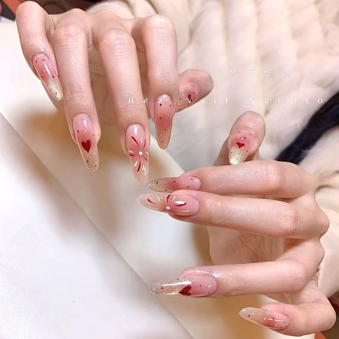 Artistic Stiletto Press-On Nail Set Bowlift