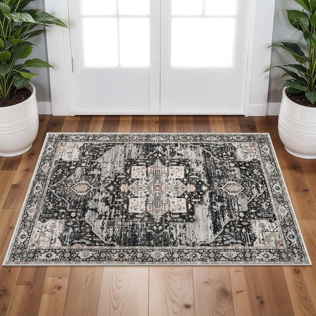 Vintage-inspired Bohemian rug