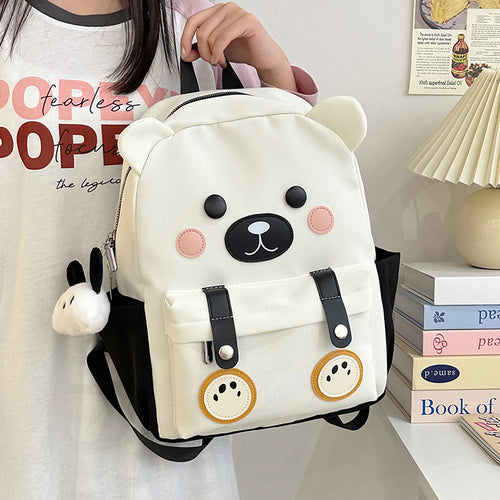 Plush backpack with bear design Bowlift
