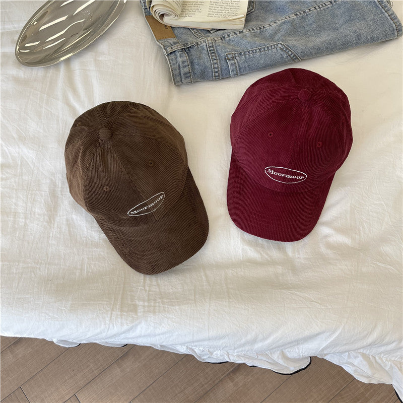 Women's Casual Corduroy Baseball Cap Bowlift