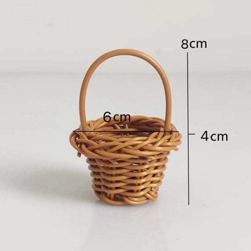 Miniature Decorative Woven Basket Bowlift