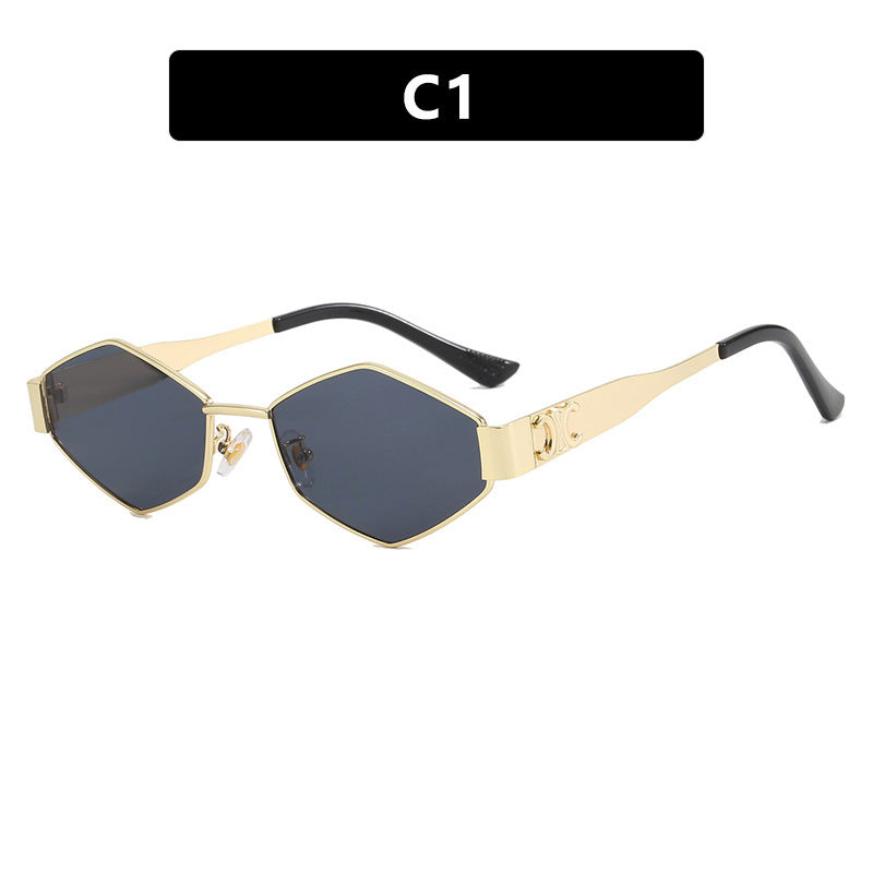 Women's fashionable sunglasses with unique hexagonal frame Bowlift