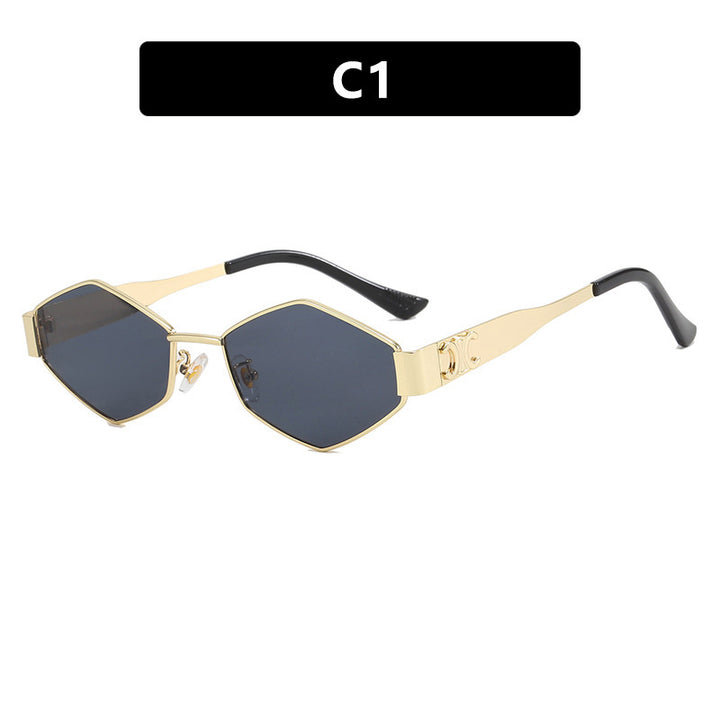 Women's fashionable sunglasses with unique hexagonal frame Bowlift