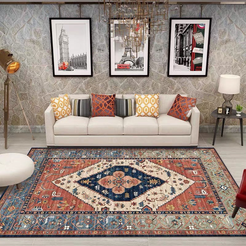 Vintage-Inspired Geometric Area Rug