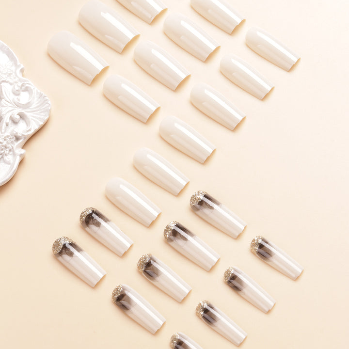 Chic Ombre Acrylic Nail Extensions Bowlift