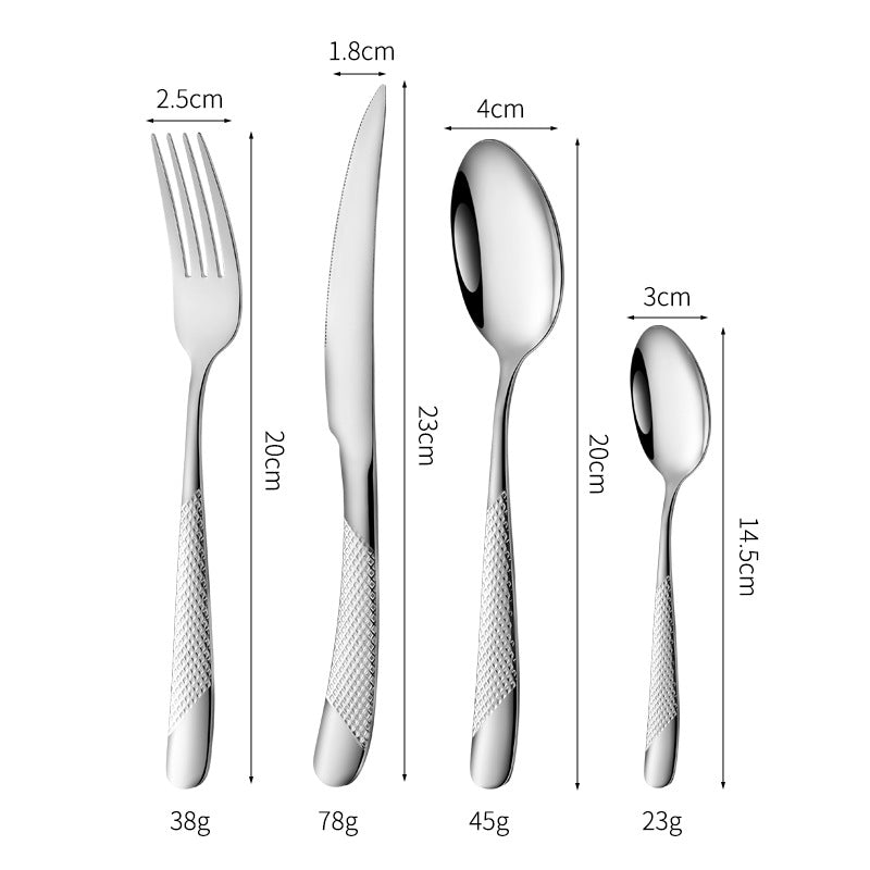 Fine and elegant table knife with non-slip handle Bowlift