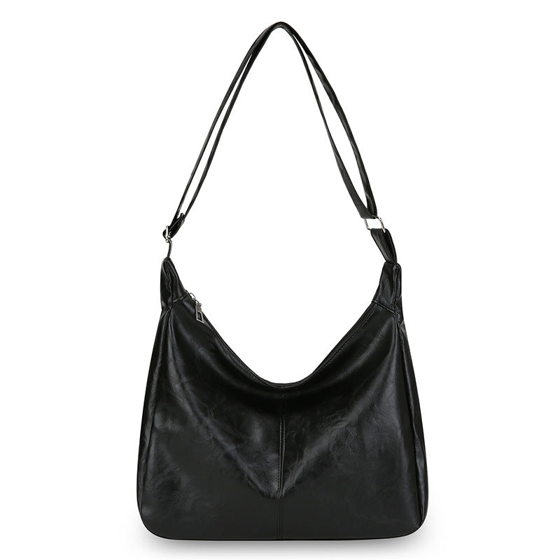 Elegant Leather Shoulder Bag Bowlift