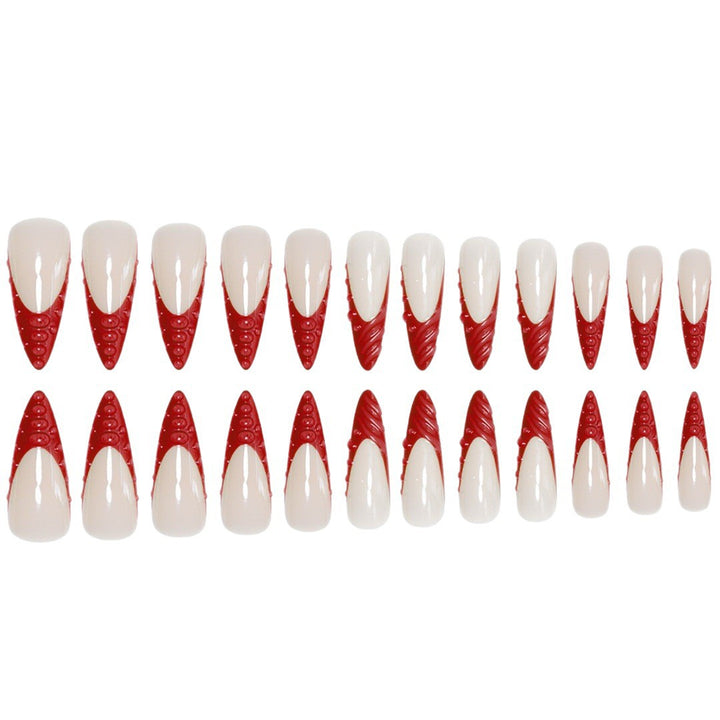 Glamorous Stiletto Nail Extensions Bowlift