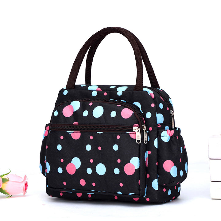 Cat Pattern Insulated Lunch Tote Bowlift